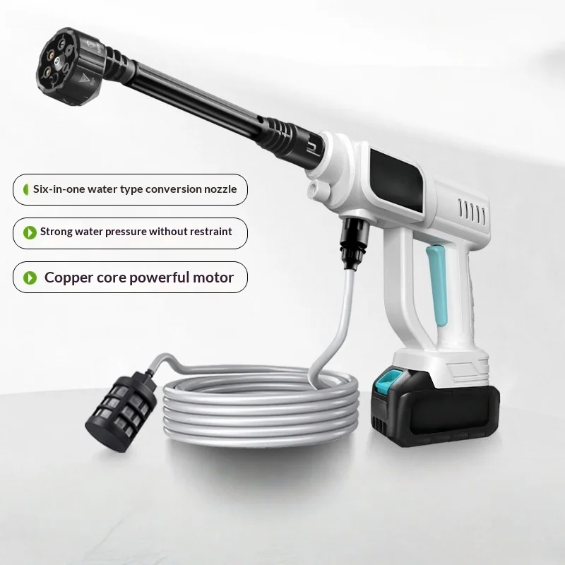 High Pressure Garden Water Gun Car Washing Machine Nettoyeur Haute Pression 무선 고압세척기 Nettoyeur Haute Pression Sans Fil 무선 고압 세척기