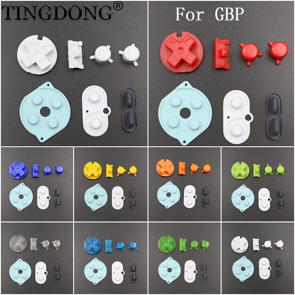 1Set For GBP Game Console Conductive Rubber Pads A B D Keys Power On Off Buttons for GBP