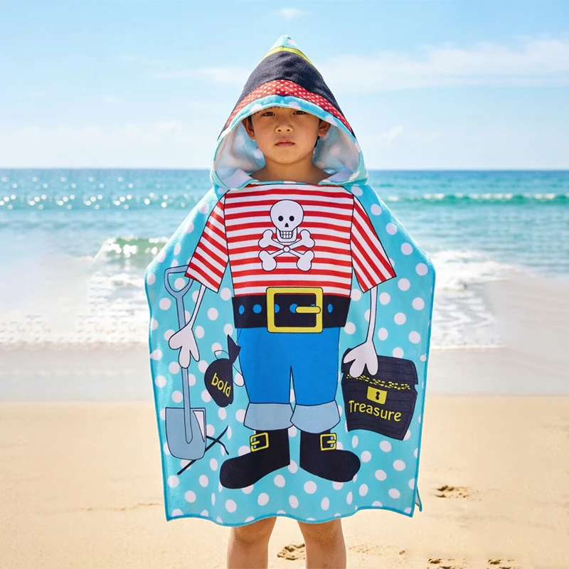 Summer baby and children's bathrobes sports quick drying absorbent wipes portable travel beach towels