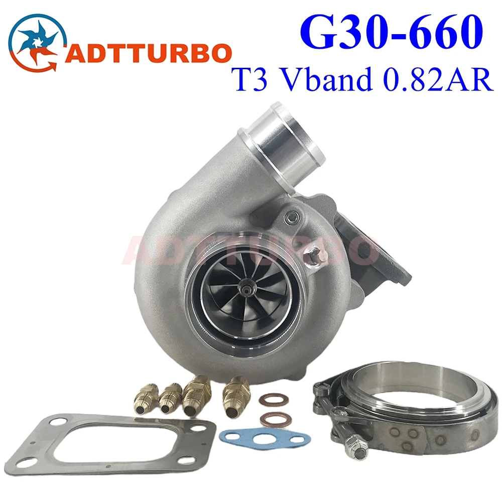 

G30-660 0.82 AR T3 V-Band Turbo 54mm G30 660 880704-5002s 880704-5003s 880693-5001s 350-660HP 2.0L-3.5L Ceramic Ball Bearing