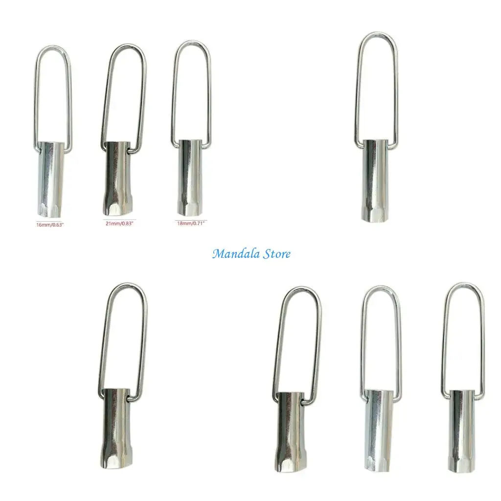 

U2JC Motorcycle for Spark Plug Sleeve Universal 16mm/18mm/21mm Firemouth Sleeve Durable High Carbon Steel Motorcycle Accessor