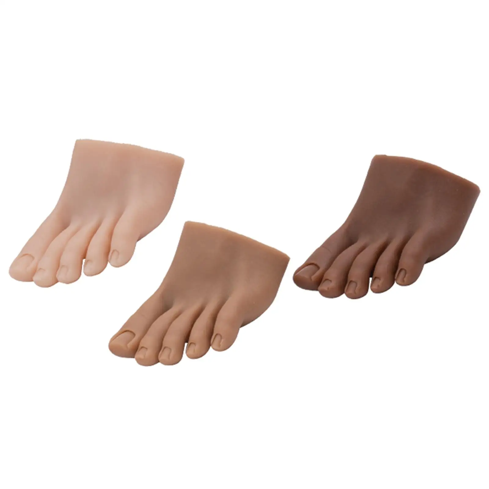 Practice Bendable Silicone Flexible Nail Practice Foot Molds for Training