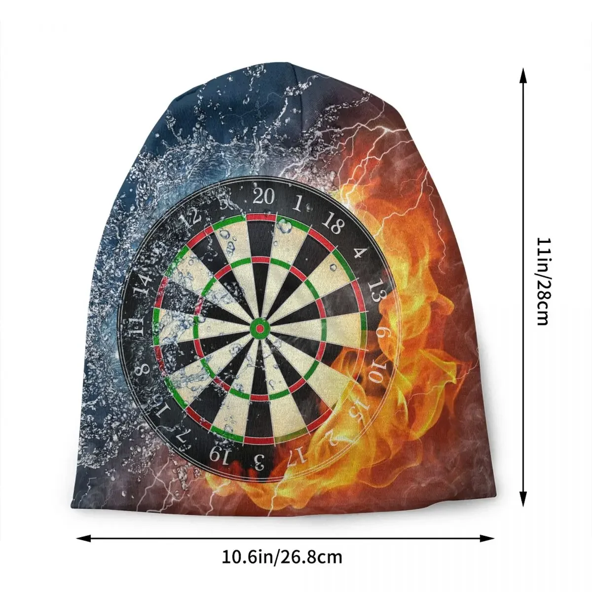 Darts Board Beanie Cap Unisex Winter Warm Bonnet Femme Knit Hats Outdoor Arrow Archery Target Darts Board Skullies Beanies Caps