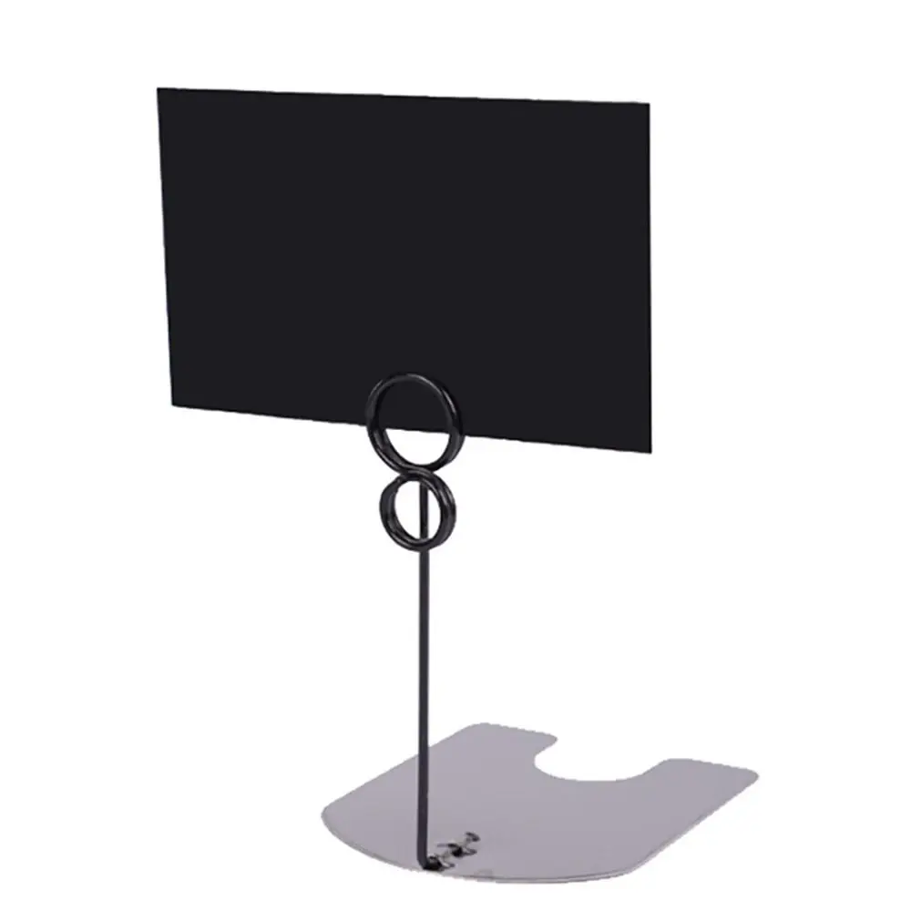 Support de Présentation en Métal Durable avec Pince Pop-Up, Porte-Présentoir pour Cartes Nominatives, Pince Photo Polyvalente pour Restaurant