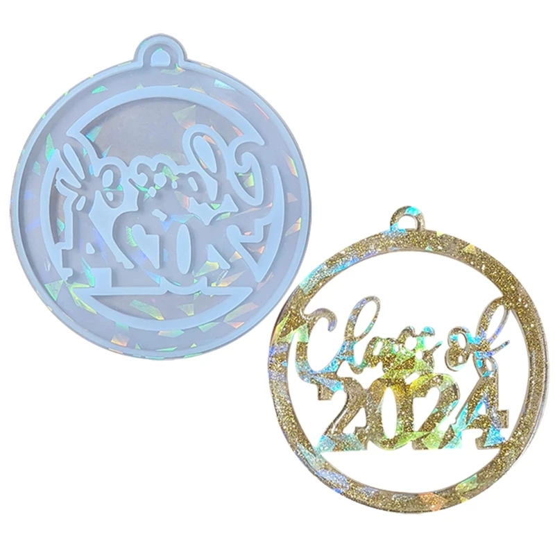 Versatile 2024 Graduation Season Pendant Silicone Mold Graduation Souvenir Molds for DIY Jewelry Making and Home Decor