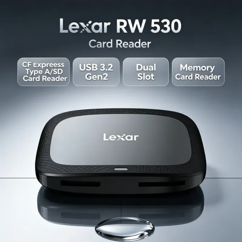 Lexar CFexpress Type A / SD Memory Card Reader SD Card Reader Dual Slot CFA Max 900MB/s RW530 USB 3.2 Gen2