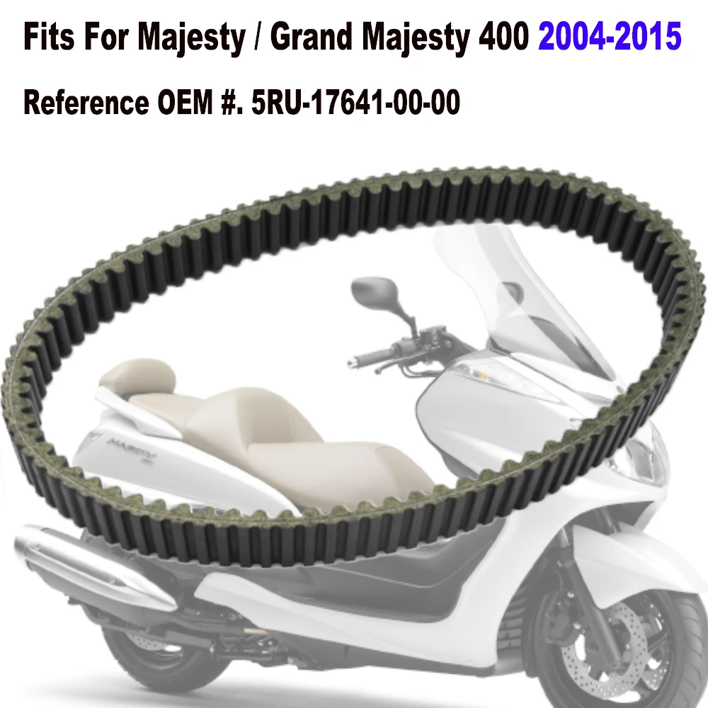 

Scooter Drive Belt Clutch V-Belt For Yamaha YP400/G Majesty 400, Grand Majesty 400 2004-2015 -Replaces OE. 5RU-17641-00-00