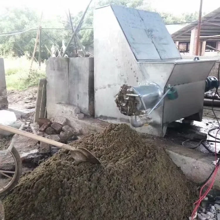 Portable cow dung waste treatment machine/manure press poultry manure dewatering machine