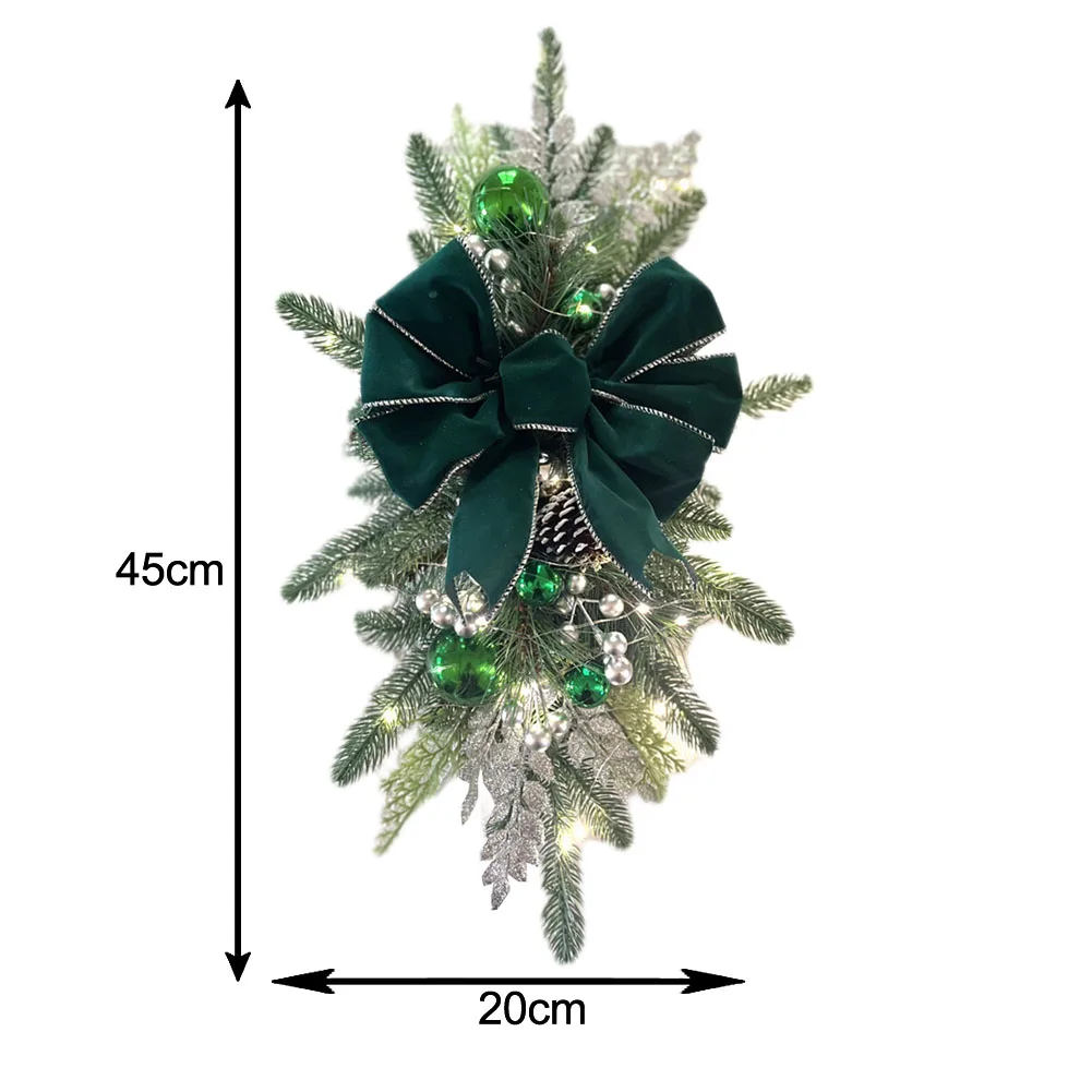 For Stairs For Courtyards Holiday Decor Christmas Staircase Decorations Holiday Decoration Cordless Pre-installed Light