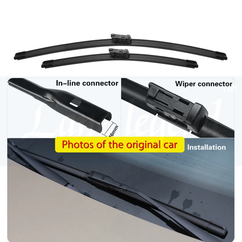 Wiper Front Rear Wiper Blades Set For Audi A4 B8 2009 2010 2011 2012 2013 2014 2015 2016Windshield Windscreen Window 24