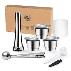Reusable Coffee Capsule with New Upgrade Eco Friendly Packing Box For Nespresso Maker Refillable Filter Pod Coffee Accessories