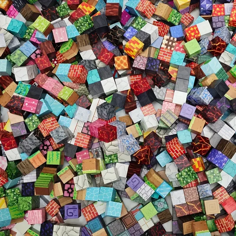 Bloques de construcción magnéticos Mine World, cubo magnético para apilar, juego de construcción, juguetes sensoriales educativos para niños y niñas de 3 años o más, bricolaje