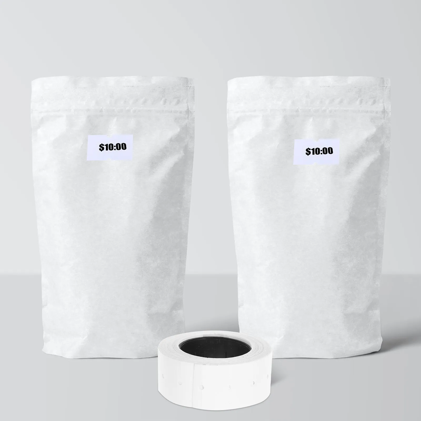 

10 Rolls Price Tag Paper Stickers Self Adhesive Pricing Labels for Supermarket Retail Store Labeling Machine Price Decal Paper