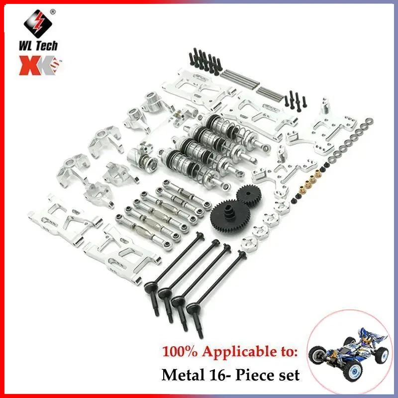 Wltoys Metal Gear Box, Caixa de Gearbox, Diferencial Peças Upgrade, Acessórios do carro, RC Crawler Peças, 124017, 124019, 124007, 1/12