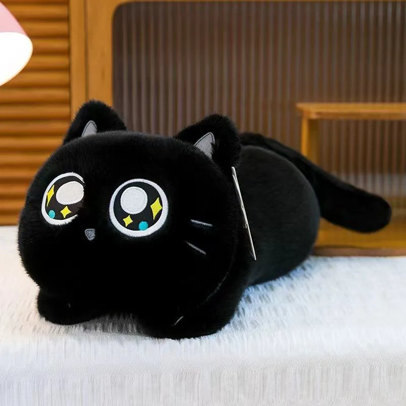Cute Cat Plush Toy Soft Fluffy Filled Kitten Pillow in 4 Colors Suitable for Kids  Adults Home Decoration Pillows Birthday Gifts - view 4