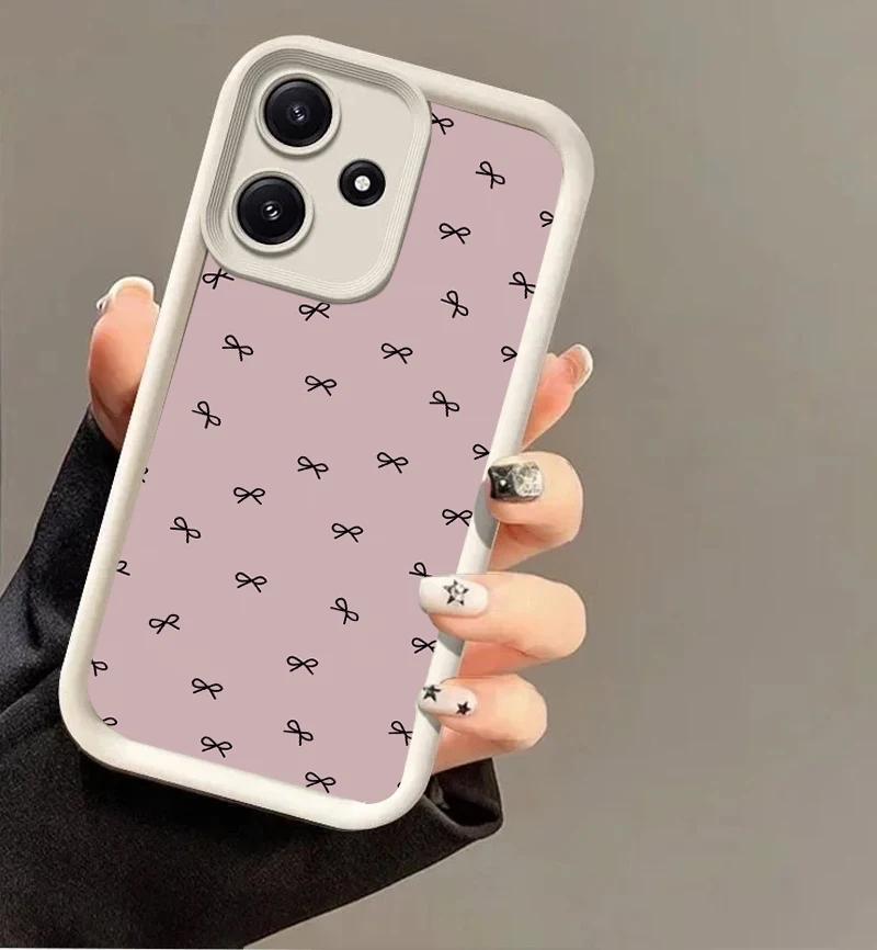 Capa Antichoque Fosca de Alta Qualidade com Laços Rosa para Motorola Moto G04 G14 E13 G34 G10 G20 G30 G22 4G G2