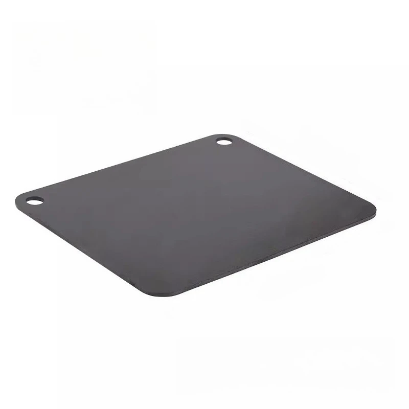 

2026 Pizza steel plate - resistant to high temperatures - pizza plate with double holes - bread baking special plate - 6mm thick