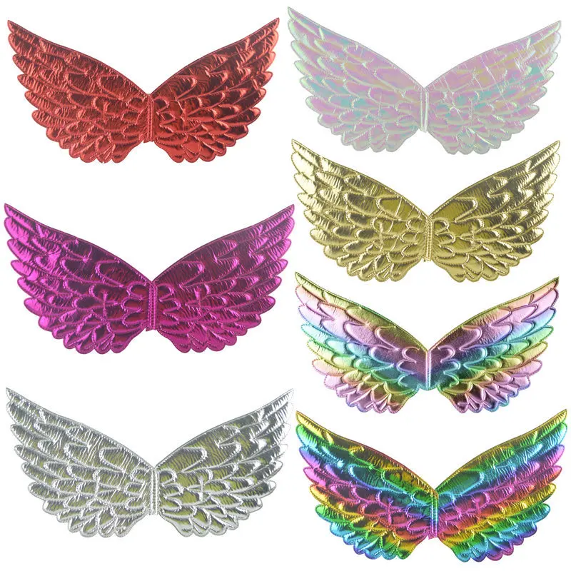 Boys Girls Colorful Unicorn Wing Headwear Magical Rainbow Themed Decorations for Birthday Celebrations & Baby Shower Events