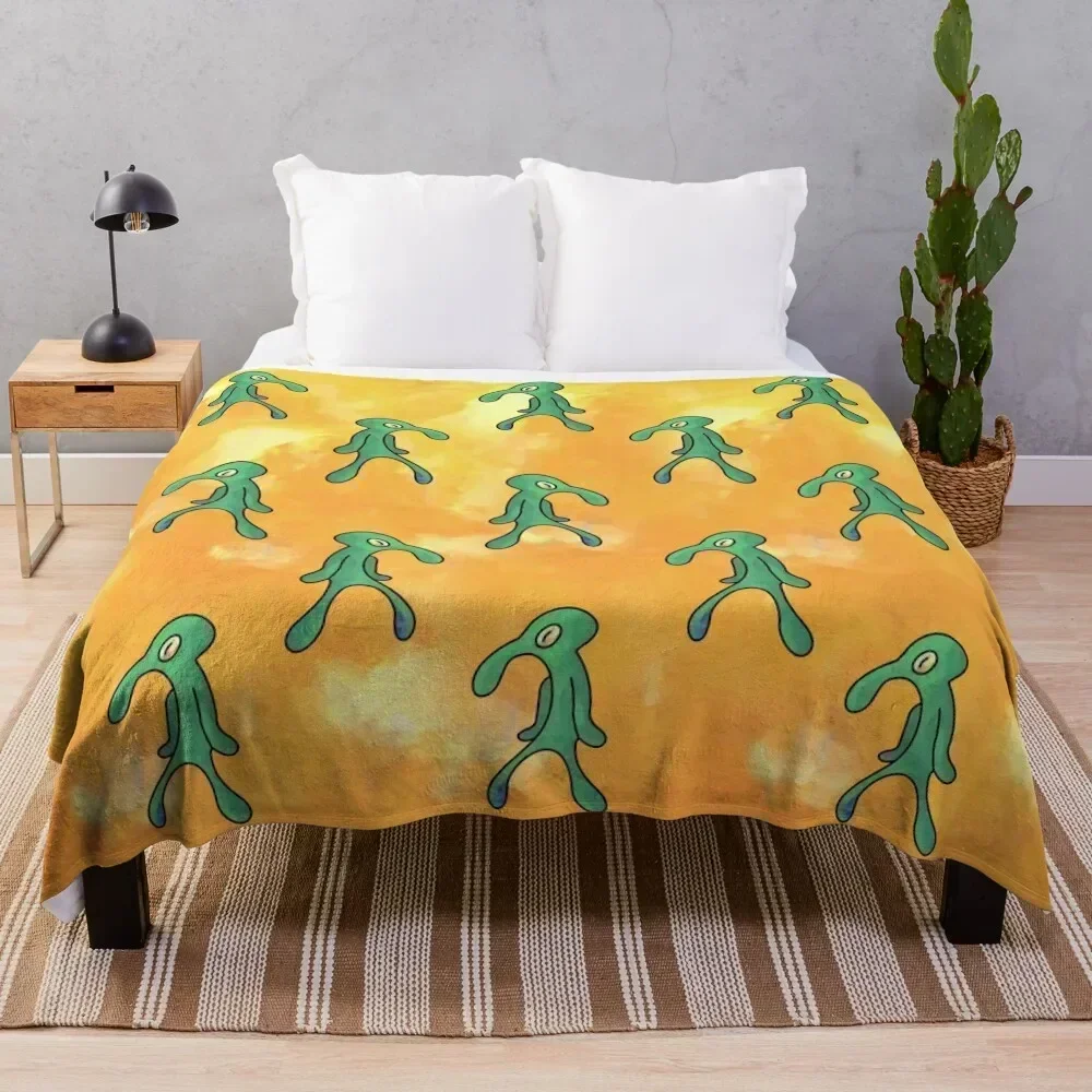 

Bold and Brash (Yellow) Throw Blanket Compact Warm Blanket for Car Road Trip