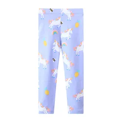 Jumping Meters 2-7T Unicorns Autumn Spring Girls Leggings Pants Print Full Length Girls  Baby Skinny Pencil Pants