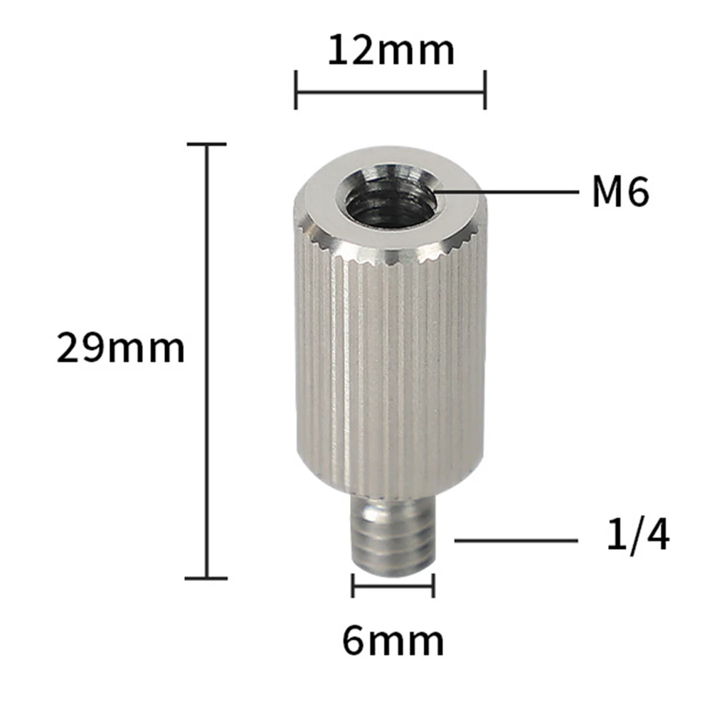 Outdoor Camping Folding Table Adapter for Light Brackets with 1/4 Inch Male to 6mm Female Thread for LED Lights and Tripods