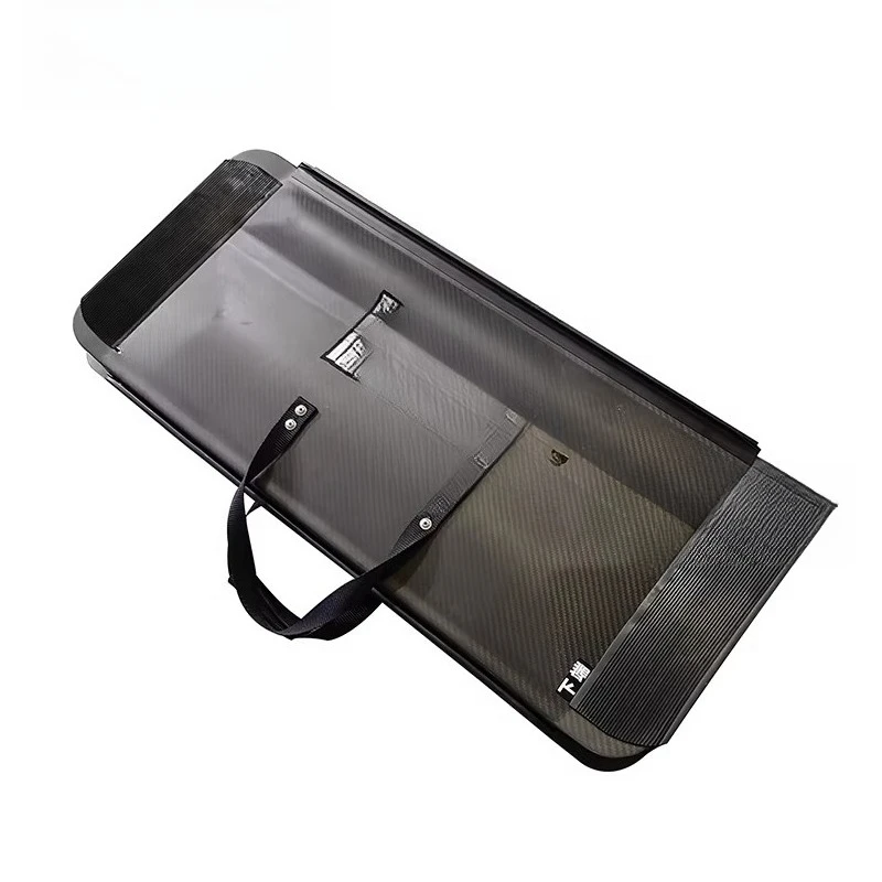 Compound fiber lightweight and portable anti-skid insulated screened doors, barrier-free subway ramps