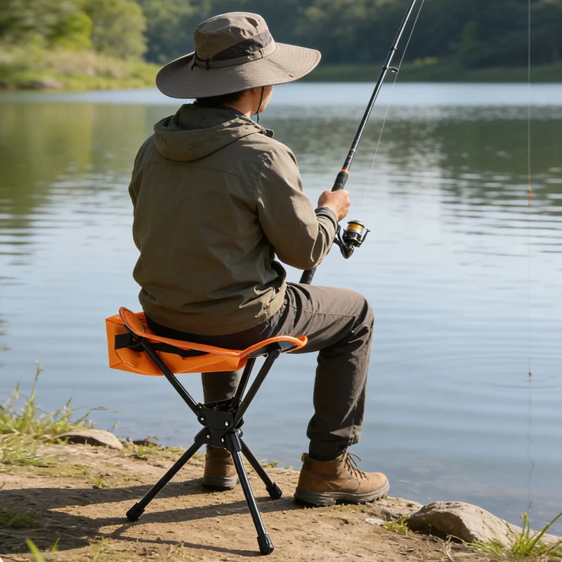 Rotating Chair Folding Outdoor Triangular Mazar Folding Chair Camping Outdoor Special Folding Chair
