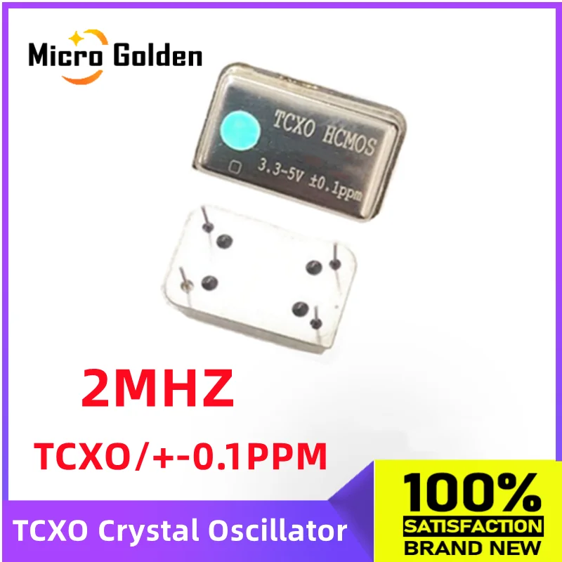 (1pcs) 2M 2MHZ 2.000MHZ TCXO Rectangular Temperature Compensated Crystal Oscillator DIP-4 High Precision HCMOS +-0.1ppm 2.0000M