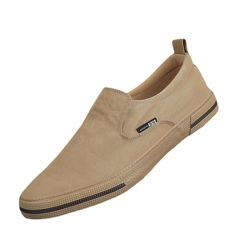 Mens Shoes Loafers New Men\'s Casual Sneakers Soft Breathable Canvas Comfortable Men Lazy Oxford Zapatos De Hombre