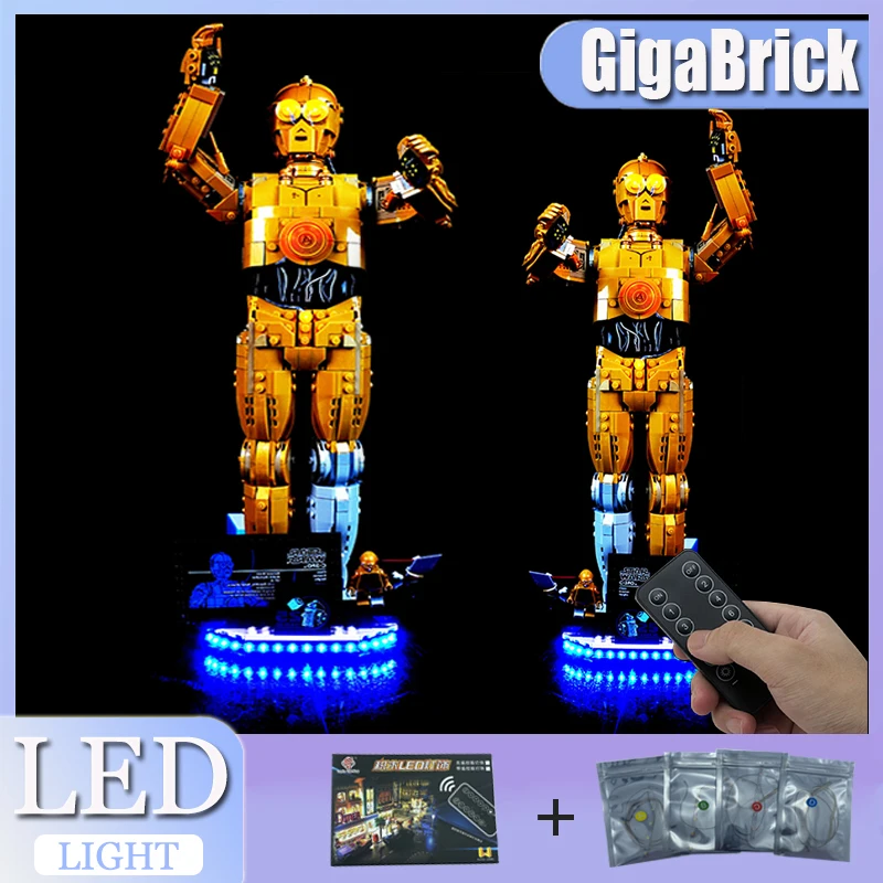 

DIY LED Light Kit For LEGO 75398 The Robot (Only LED Light,Without Blocks Model)