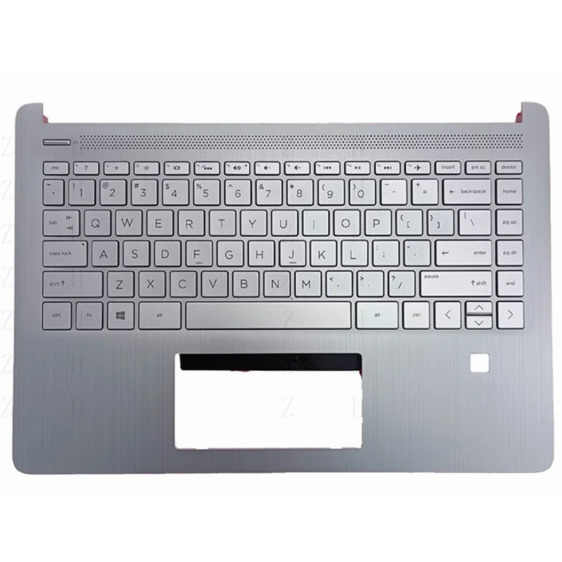 

ZZZZ FOR HP X360 14-DQ 14S-FR FQ TPN-Q221 Keyboard Palmrest Upper Case wi/Finger hole