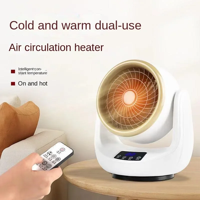 

110V/220V Portable Electric Heater with 5-Sided Heating, Oscillation and Dual Heating/Cooling Function