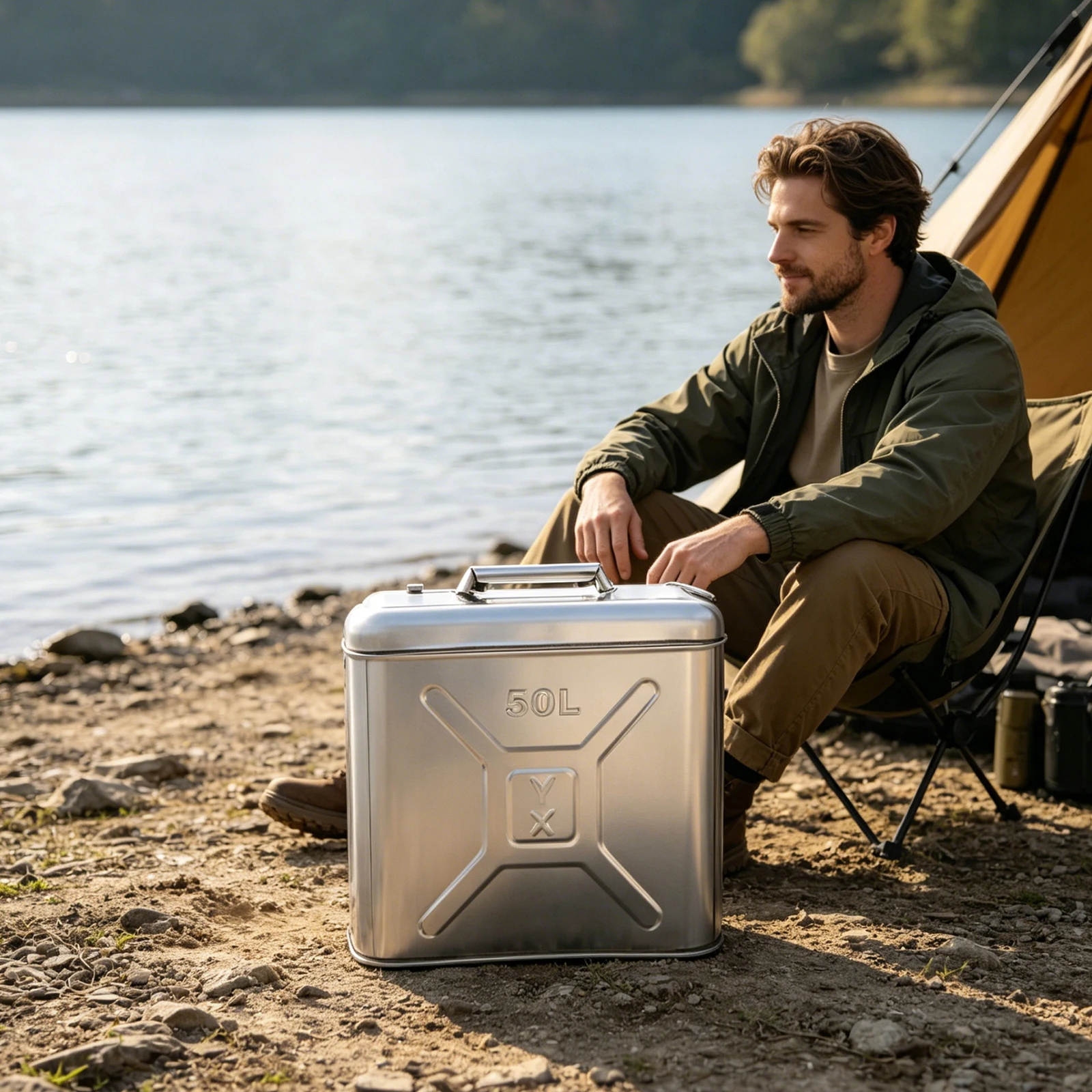Camping Cooking Oil Container - 304 Stainless Steel Cooking Oil Storage