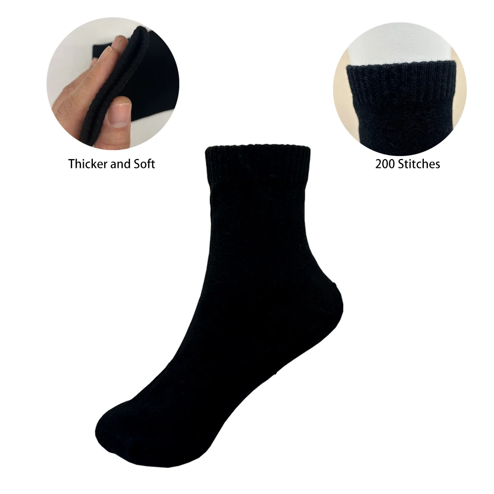 2/5 paires hommes femmes coton chaussettes couleur Pure haute qualité doux respirant gris noir affaires décontracté hommes chaussettes d'hiver grande taille