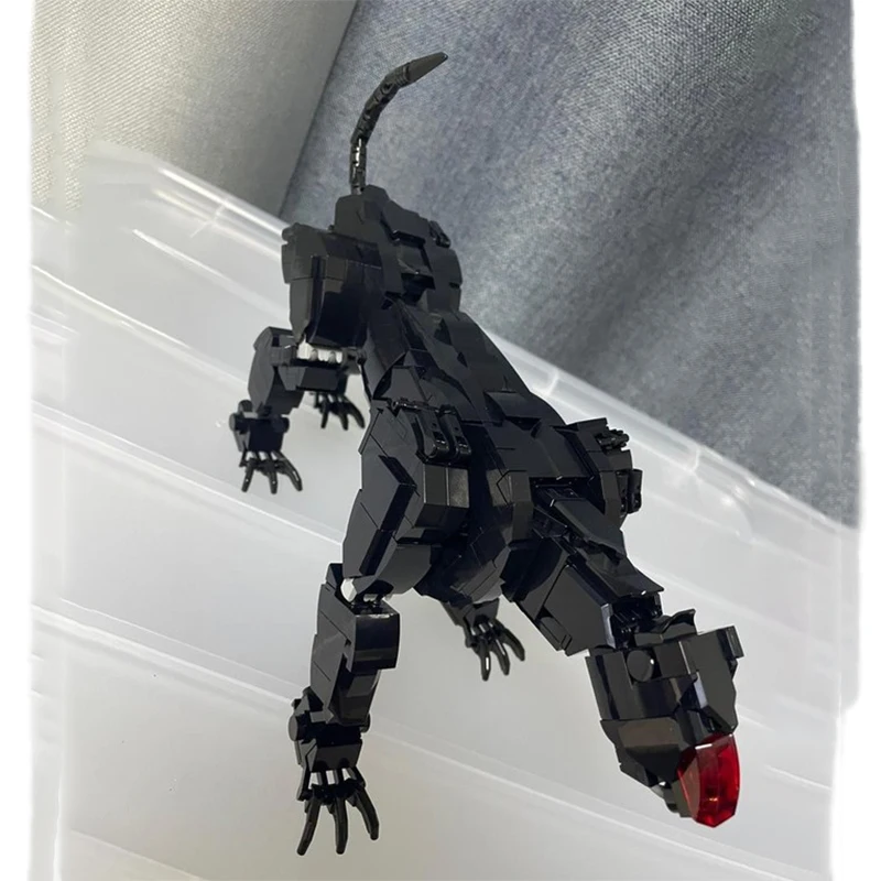 

687 шт. MOC Zoids черный Sabertoothing механический зверь модульная DIY обучающая модель строительные блоки игрушки на день рождения подарок