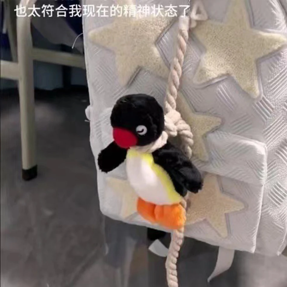 Porte-clés en peluche pingouin de 16cm, poupée pingouin, pendentif de sac à dos, Animal créatif, accessoires de sac pour garçons et filles, cadeaux