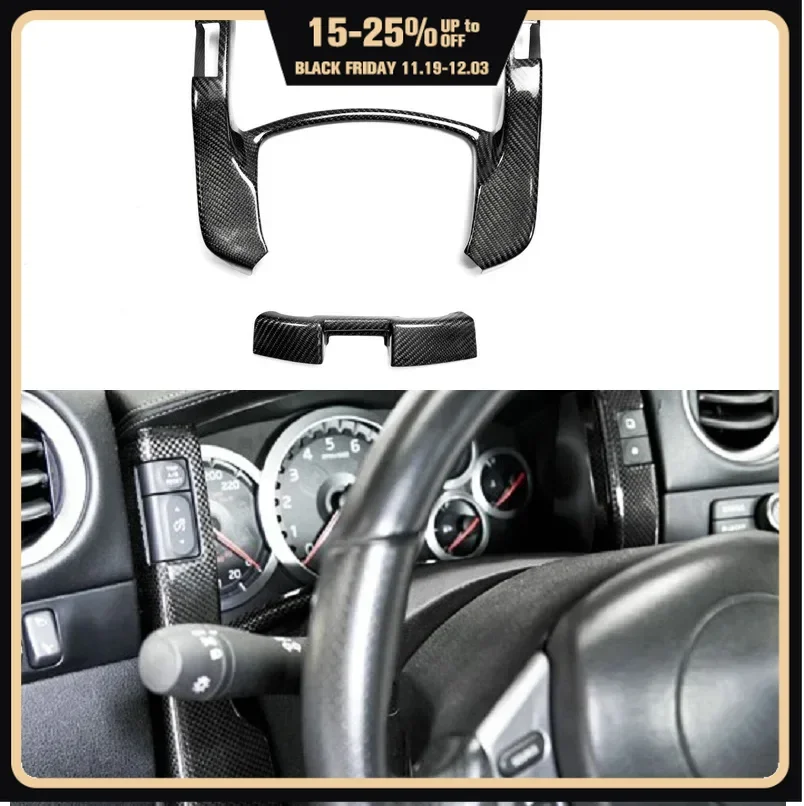 

Car-styling For Nissan R35 GTR Carbon Fiber Center Gauge Bezel Set LHD 2pcs