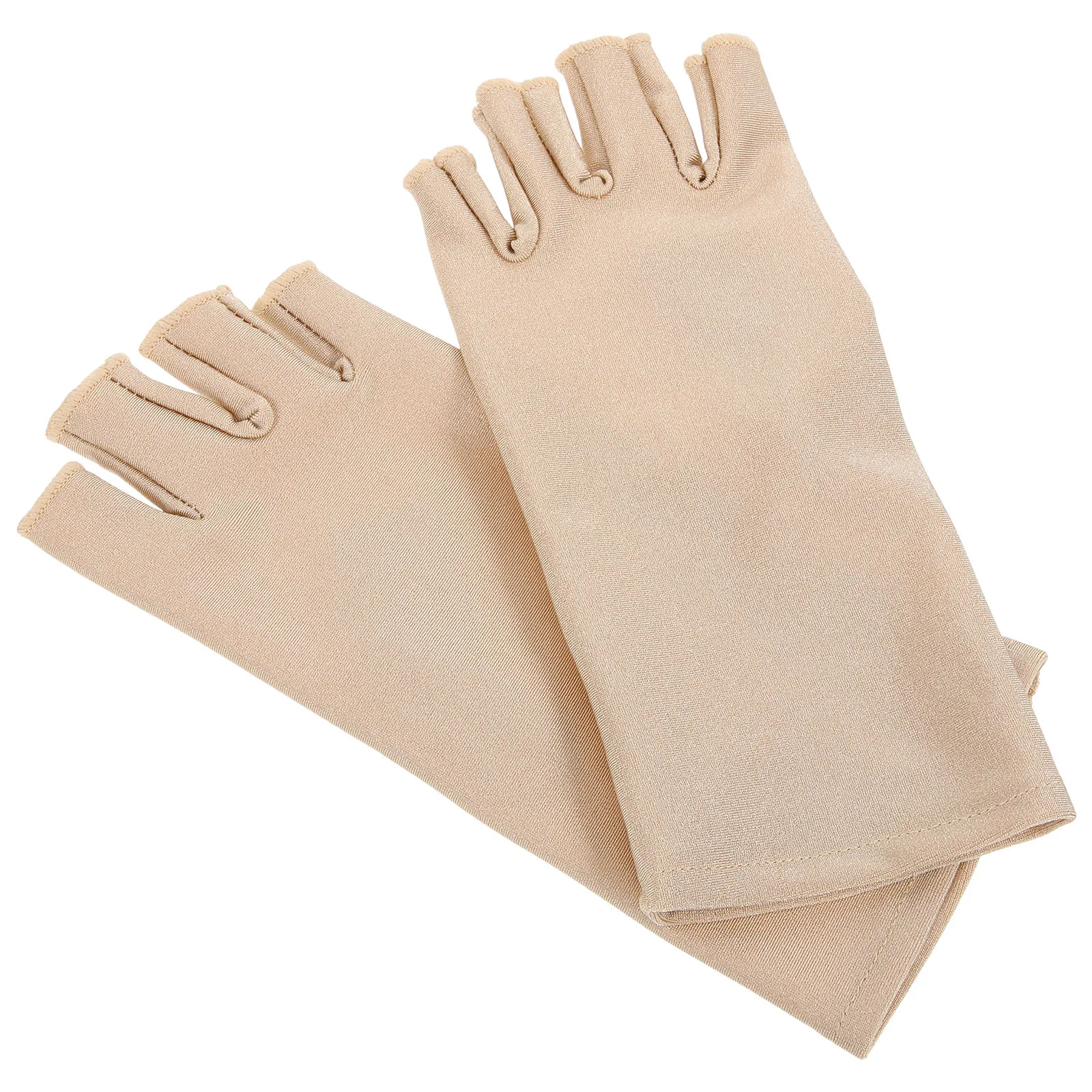 

1 Pair Protection Half Finger Gloves UV Driving Women Gray Size Fingerless Uv Gloves For Women Riding MittensBreathable Thin