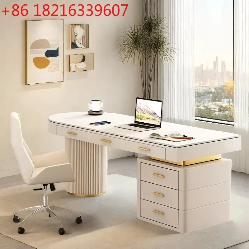 YAO Small Modern Office Desk White Nordic Computer Crafts Minimalist Office Desk Drawer Organizers Mesa Ordenador Trendy Furnitu