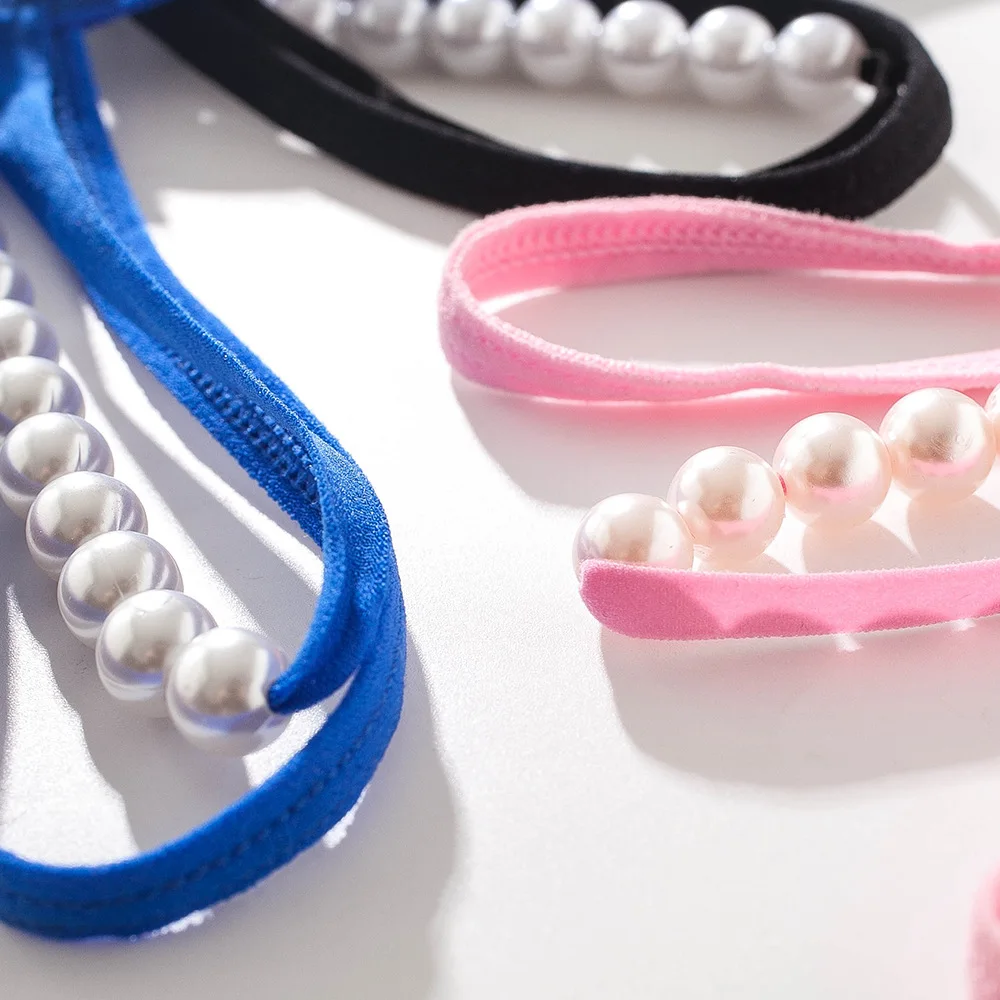 Sexy panties for women, hollow embroidery, sexy thong, pearl massage, open crotch, Panties Ladies Thong