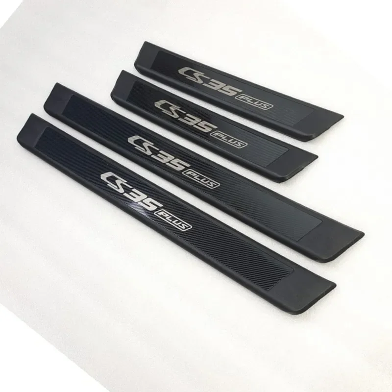 High-quality stainless steel+ABS Plate Door Sill Welcome Pedal Car Styling Accessories 4pcs/set for changan cs35 plus 2019