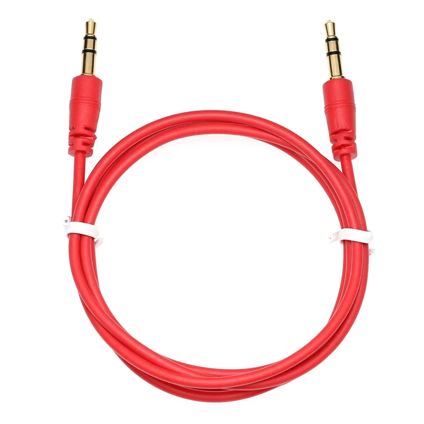 1m Jack Aux Cable 3.5 mm To 3.5mm Plug Audio Line Male to Male Car Aux Cord For iPhone 11 Xiaomi Phone Headphone Speaker Wire