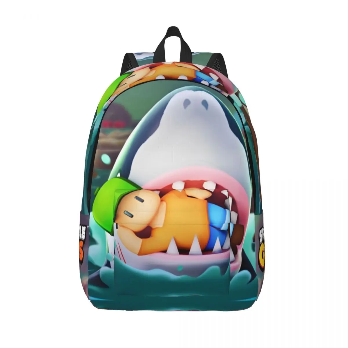 Stumbles Funny Game Cartoon Guys Backpack Men Women Student Work Daypack Back to School Gift Laptop Computer Shoulder Bag Gift