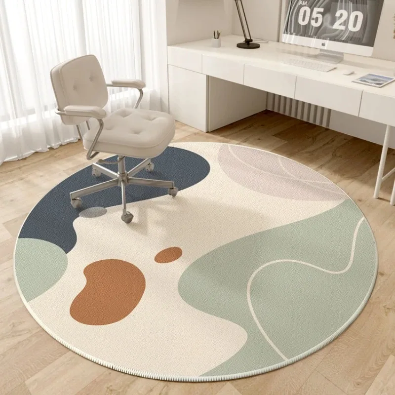 

Современный минималистичный круглый ковер — мягкий противоскользящий моющийся ковер для спальни, гостиной и кабинета