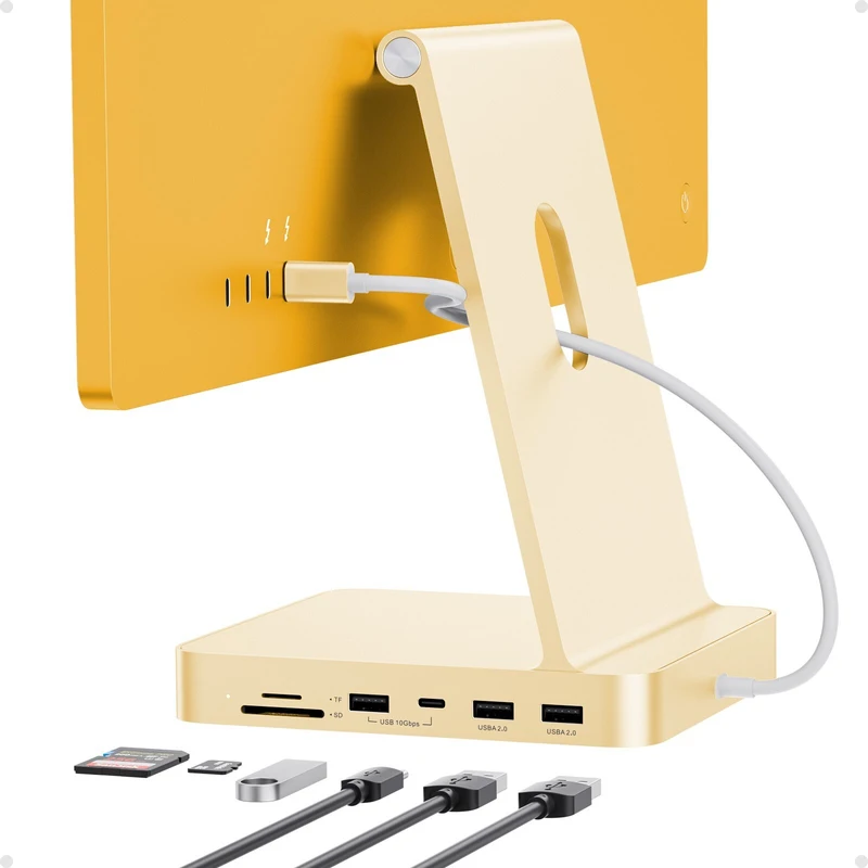 OEM Replacement USB C HUB 7-in-1 for iMac 24-inch, supports M.2 NVMe SSD (Not Included)