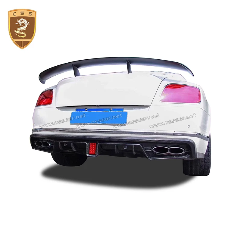 

Car Rear Spoiler Wing Tail Splitter Diffuser Trunk Body Kit For Bentley Continental GT 2012 2013 2014 2015 msy Style