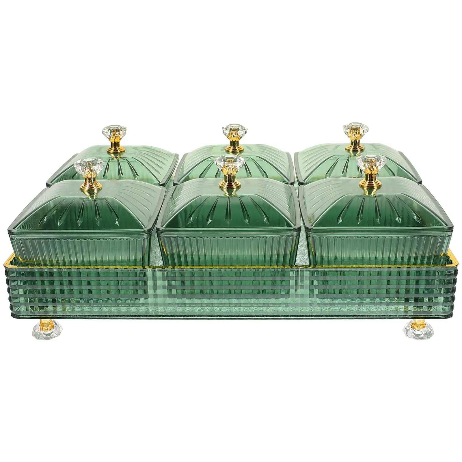 

Dessert Snack Compartment Platter Candy Dish for Office Desk Fruit Trays Decorative Bowl