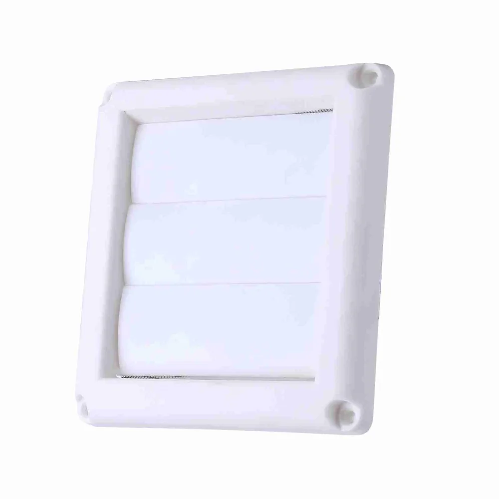 

Plastic Exhaust Vent Cover White With Net Dryer Outlet Cover 4 Screws Included 3 Flaps Ventilation Grill House Outside