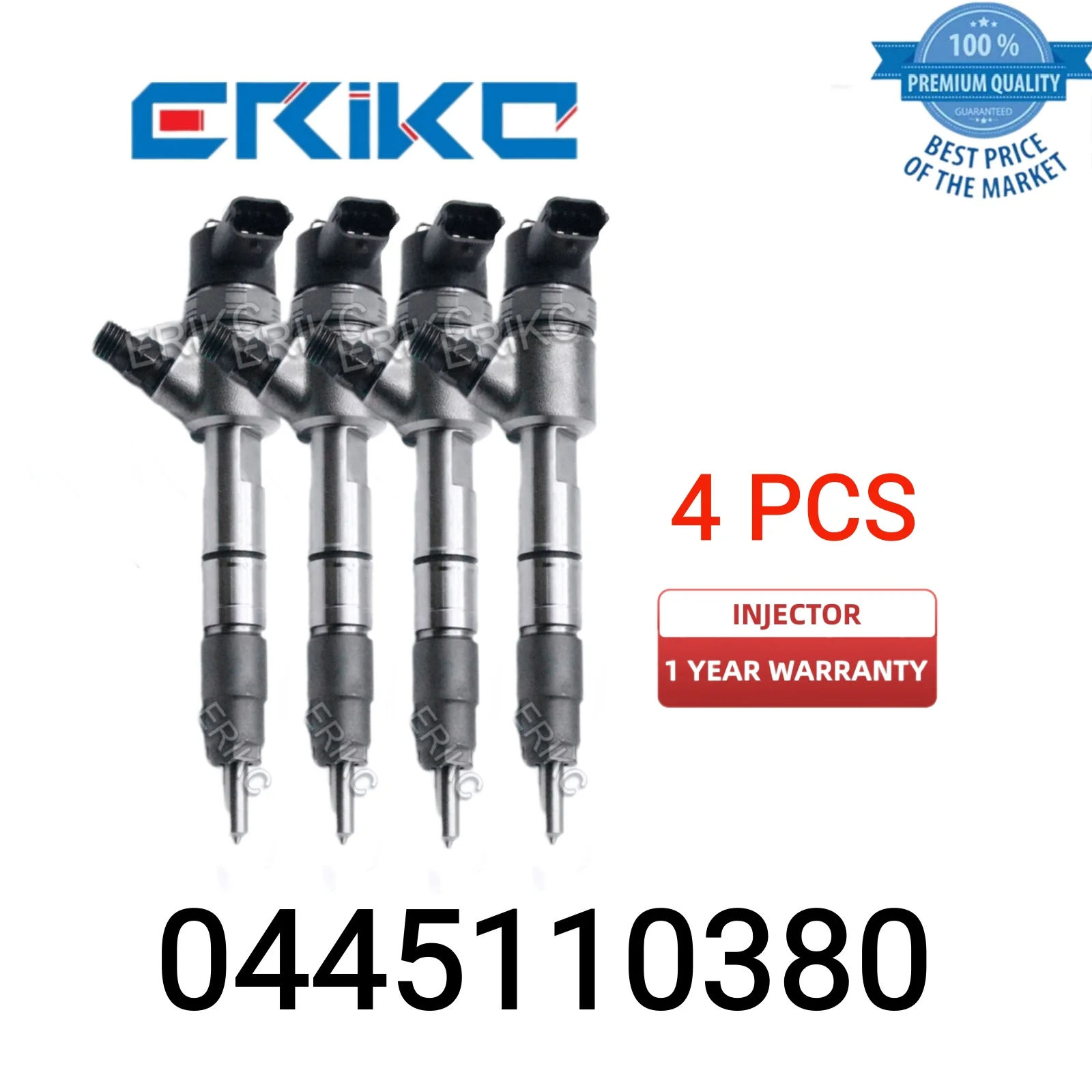 

4 PCS 0445110380 Diesel Rail Injector 0 445 110 380 Common Rail Direct Injector 0445 110 380 Injector Spray