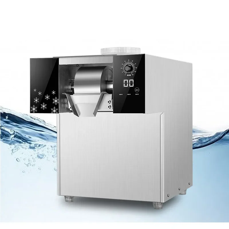 

1200W Automatic Rapid Production Snowflake Ice Machine of the summer Commercial Snow Flake Ice Shaver Machine Stainless Steel